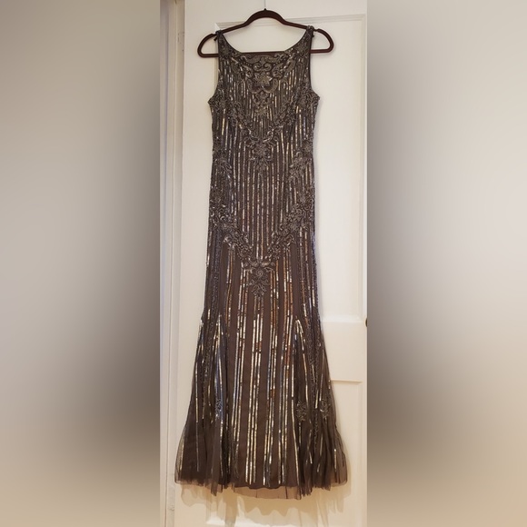 Theia Dresses & Skirts - Madeline’s Theia Collection Mosaic Beaded Gown